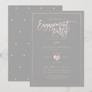 Convites PixDezines Rosa Blush + DIY Cor/Festa de Engajamen