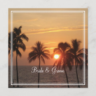 Convites PixDezines Sunset em Mauna Kea Beach/Orange Glow