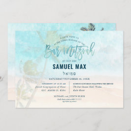 Convites PixDezines surfa para cima, palmeiras, praia ba mi