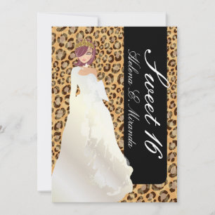 Convites PixDezines Sweet 16/Zebra Stripes