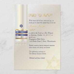 Convites PixDezines talit/Bar Mitzvah/cinzas/ouro