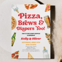 Pizza Brews e Fraldas também! Chá de fraldas