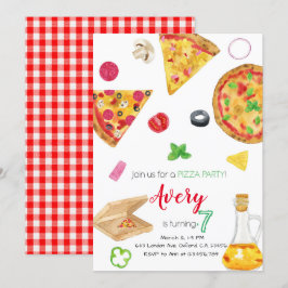 Convites Pizza Invitation, Pizza Invite, Pizza Birthday