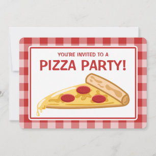 Convites Pizza Party Birthday