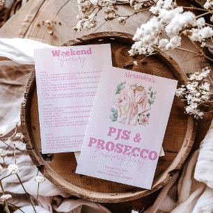 Convites Pjs e Prosecco Bachelorette
