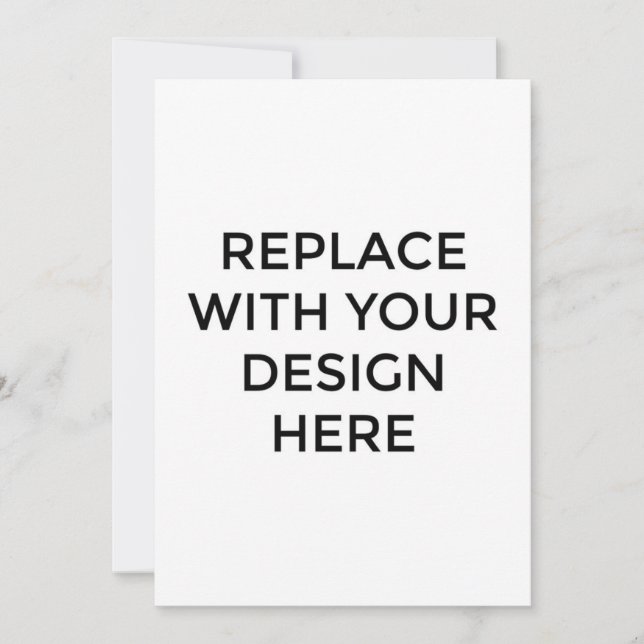 Convites Placa 5x7" com impressão Design traseira (Frente)