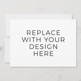 Convites Placa 7 x 5" sem impressão Design traseira