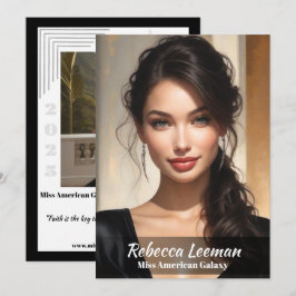 Convites Placa Automática de Pageant Fade Onyx