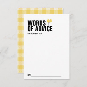 Convites Placa Avançada para Mamãe de Balão Amarelo