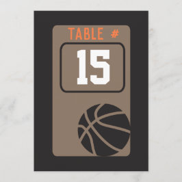 Convites Placa Bar de Mesa BASKETBALL Mitzvah