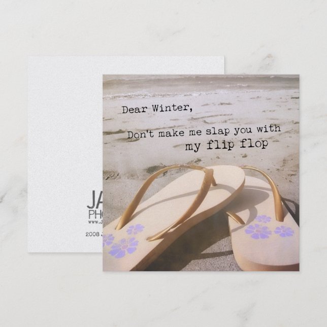 Convites Placa BEACH THERAPY 5,25 x 5,25 (Frente/Verso)