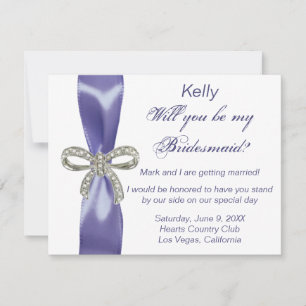 Convites Placa Bridesmaid do Arco Veri Peri Diamond