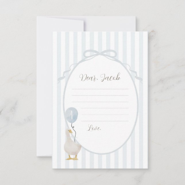 Convites Placa Cápsula Tempo Ganso do Bobo Azul (Frente)