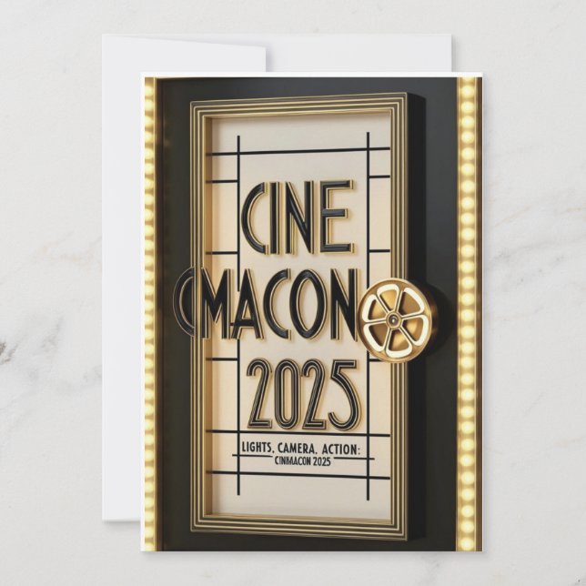 Convites Placa CinemaCon 2025 (Frente)