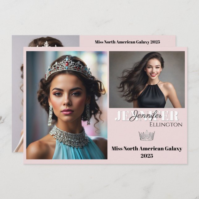 Convites Placa Comp Autografada do Pageant Essentials (Frente/Verso)