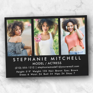 Convites Placa Comp de Ator Modelo - 3 Blk de Foto