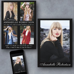 Convites Placa Comp do Ator do Modelo de Foto do Script Mod