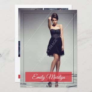 Convites Placa composta de modelagem de moda