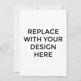 Convites Placa de 5 x 7 pol sem impressão Design traseira