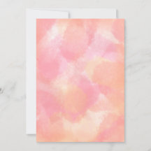 Placa de Aquarela Rosa e Laranja