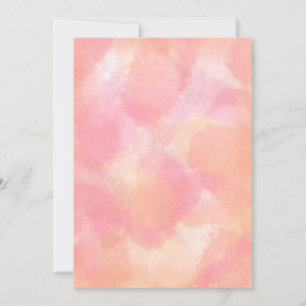 Convites Placa de Aquarela Rosa e Laranja