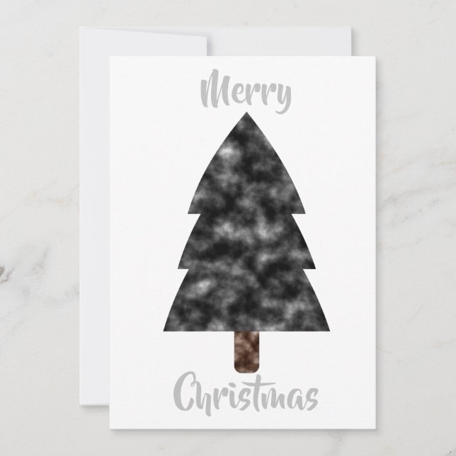 Convites Placa de Árvore de Natal em Branco (Frente)