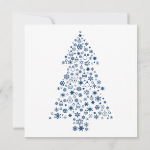 Convites Placa de árvore natalícia 5x5