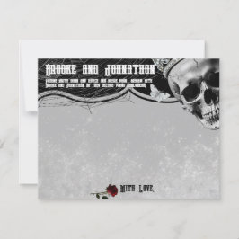 Convites Placa de assistência 4.25x5.5 Assombrando prados A