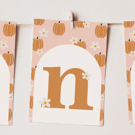 Convites Placa de Banner de Alta Cadeira "N" Pumpkin ONE