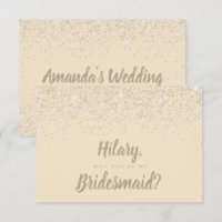 Placa de Bridesmaid da Champagne Encantadora