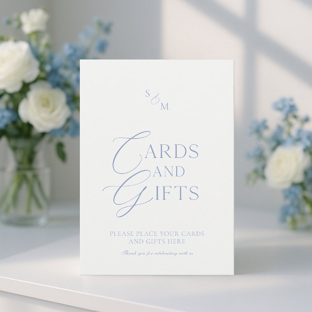 Convites Placa de casamento “Cartões e Presentes” em Arte R (Criador carregado)