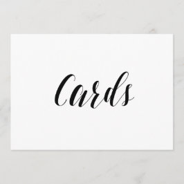 Convites Placa de Casamento Estilo Caligráfico "Cartões"