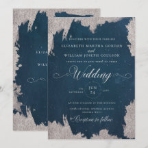 Placa de Casamento no inverno Marinho Silver Star 