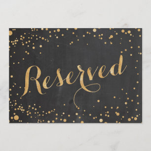 Convites Placa de Casamento Reservada,