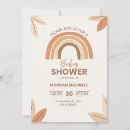 Convites placa de chá de fraldas