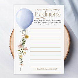 Convites Placa de Chá de fraldas do Balão de Tradição da Fa