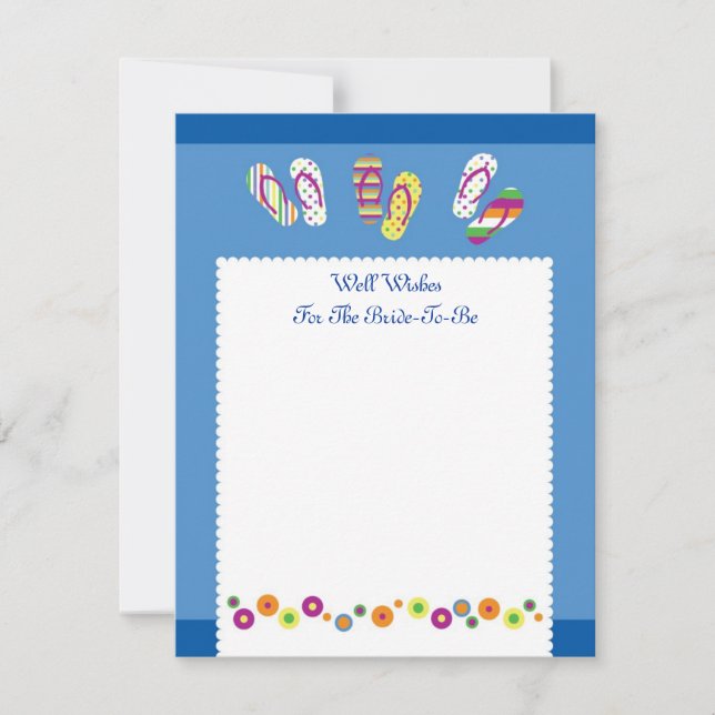 Convites Placa de Chá de panela Chinelos Bem Desejados (Frente)