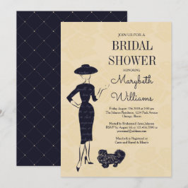 Convites Placa de Chá de panela de Moda Clássica do 50 Vint