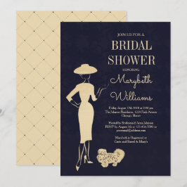 Convites Placa de Chá de panela de Moda Clássica do 50 Vint