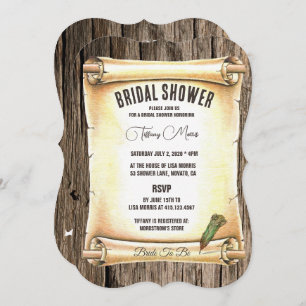 Convites Placa de Chá de panela de rolagem e Caneta de pena