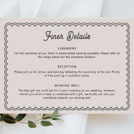 Convites Placa de compartimento de borda dimensionada minim