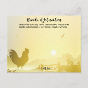 Convites Placa de conselho 4.25x5.5 Sunny Morning Fazenda P
