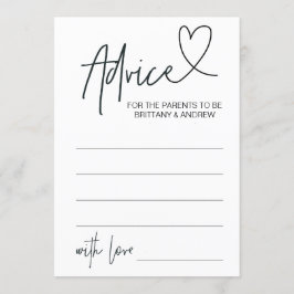 Convites Placa de conselho de chá de fraldas personalizada