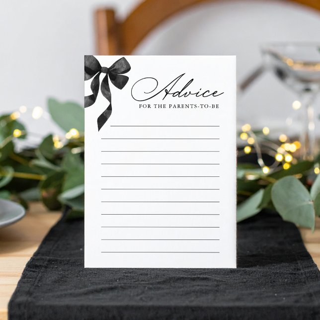 Convites Placa de conselho do Chá de fraldas Arco preto (Criador carregado)