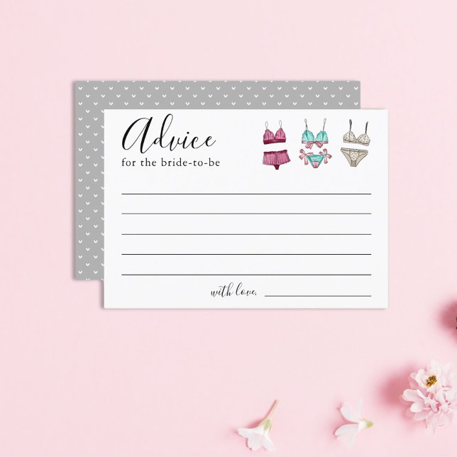 Convites Placa de conselho do Chá de panela lingerie (Criador carregado)