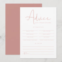 Placa de conselhos e previsões para bebês cor-de-r