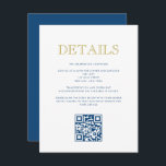 Convites Placa de Detalhes do Código Mitzvah-QR do Bar Simp<br><div class="desc">Use o formulário modelo para personalizar este cartão e adicionar seu endereço de site para um código QR personalizado. Altere as cores,  fontes e layout usando os menus de edição avançada.</div>