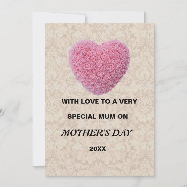 Convites Placa de dia de as mães (Frente)