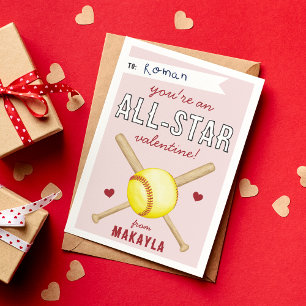 Convites Placa de Dia de os namorados All-Star Softball Cla