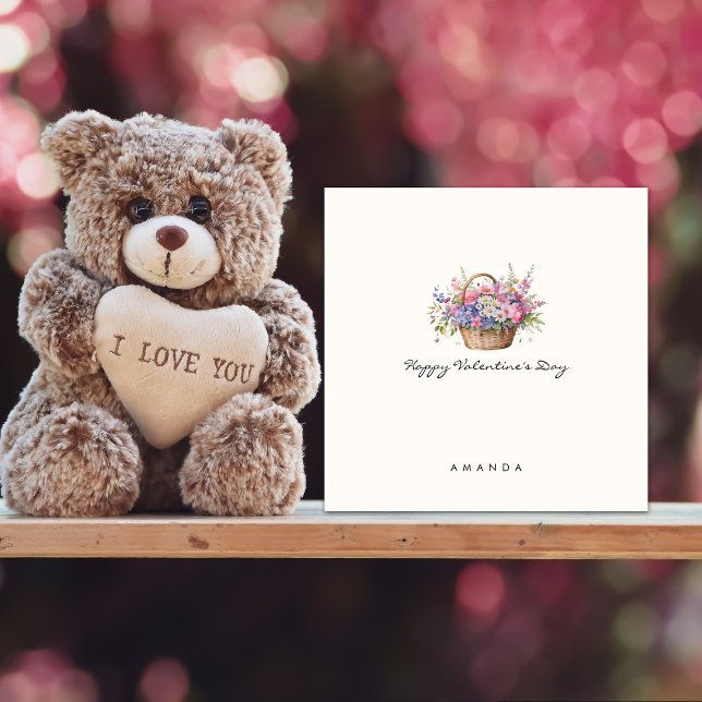 Convites Placa de Dia de os namorados de cesta flexível mín (Criador carregado)